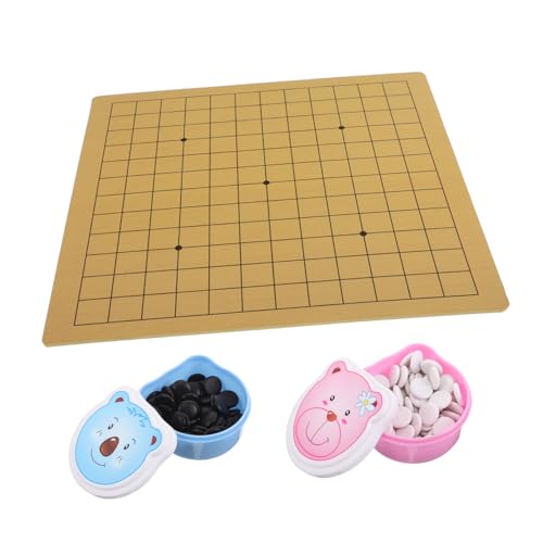 WEKAMOS Go Spielset mit Doppelseitigem und Brett Tragbares Lernbrett für Anfänger Niedliche Bärenbox Leichtes Strategiespiel für Familie und Reisen WEKAMOS Go Spielset mit Doppelseitigem und Brett Tragbares Lernbrett für Anfänger Niedliche Bärenbox Leichtes Strategiespiel für Familie und Reisen von WEKAMOS
