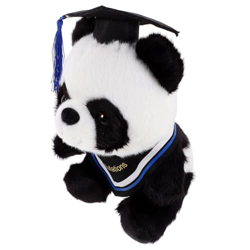 WEKAMOS Graduation Plüschtier Panda mit Doktorhut und Dreieckstuch Kuscheliges Stofftier zur Abschlussfeier Weicher Panda als Dekoration für Schlafzimmer und Wohnzimmer WEKAMOS Graduation Plüschtier Panda mit Doktorhut und Dreieckstuch Kuscheliges Stofftier zur Abschlussfeier Weicher Panda als Dekoration für Schlafzimmer und Wohnzimmer von WEKAMOS