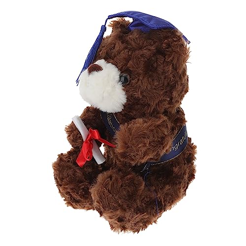WEKAMOS Graduations Plüschbär mit Abschlussmütze Weiches Hautfreundliches Kuscheltier aus Dekoratives für Teenager Mädchen für Schulabschluss und WEKAMOS Graduations Plüschbär mit Abschlussmütze Weiches Hautfreundliches Kuscheltier aus Dekoratives für Teenager Mädchen für Schulabschluss und von WEKAMOS
