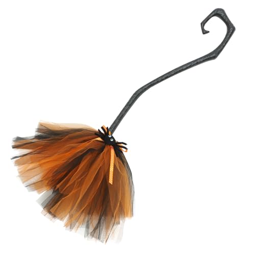 WEKAMOS Halloween Cosplay Hexenbesen Gazematerial Leicht und Langlebig Party Deko Accessoire für Halloween Karneval und Fasching Vielseitiger Hexenbesen Requisit WEKAMOS Halloween Cosplay Hexenbesen Gazematerial Leicht und Langlebig Party Deko Accessoire für Halloween Karneval und Fasching Vielseitiger Hexenbesen Requisit von WEKAMOS
