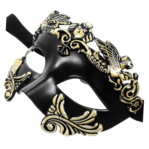 WEKAMOS Halloween Halbgesichtsmaske Ägyptischer Stil Langlebig und für Herren Cosplay Karneval Halloween Party und Fasching Realistische Verarbeitung von WEKAMOS