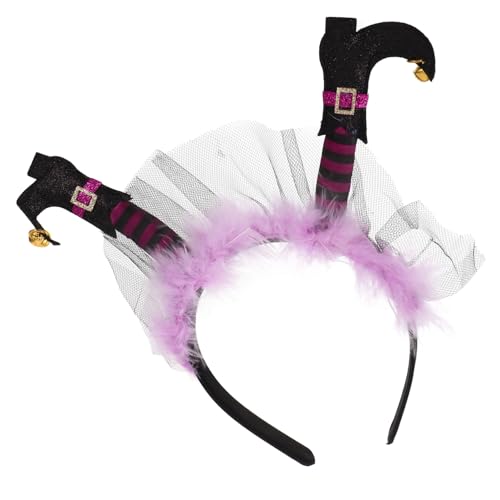 WEKAMOS Halloween Hexen Stirnband Einzigartiges Haaraccessoire für Frauen Kostüm Party Cosplay und Halloween Dekoration für Haartypen Geeignet von WEKAMOS