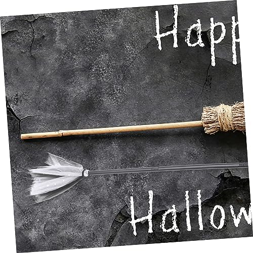 WEKAMOS Halloween Hexenbesen Besen Dekorativ Leicht Cosplay Requisit Party Zubehör mit Abnehmbaren Glitzer für Innenbereich von WEKAMOS