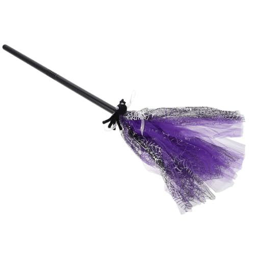 WEKAMOS Halloween Hexenbesen Cosplay Requisit Abnehmbar Langlebig und Robust Passend für Erwachsene für Halloween Kostüm und Party Zubehör von WEKAMOS