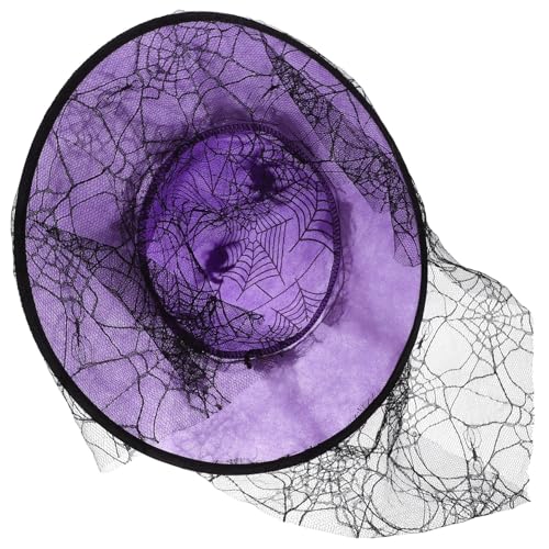 WEKAMOS Halloween Hexenhut mit Rüschen und Spinnenmotiv Dekorativer Masquerade Hut für Damen für Kostümpartys und Cosplay WEKAMOS Halloween Hexenhut mit Rüschen und Spinnenmotiv Dekorativer Masquerade Hut für Damen für Kostümpartys und Cosplay von WEKAMOS