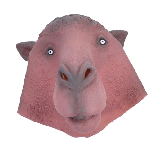 WEKAMOS Halloween Kostüm Tierkopfmasken Kamelkopf Maske Lustig Witzig für Party Cosplay Festival Zubehör von WEKAMOS