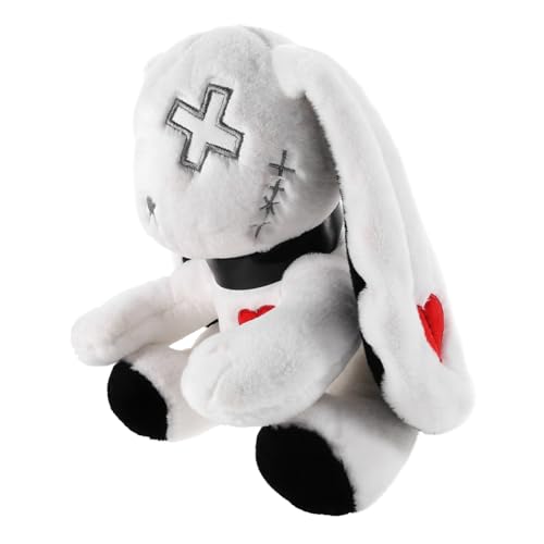 WEKAMOS Halloween Kuscheltier Hase Plüsch Bunny Doll Weiß Weiches Stofftier für Sofa und Fenster Dekoration von WEKAMOS