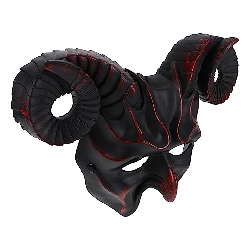 WEKAMOS Halloween Maske mit Hörnern Gruselige Dekorative Maske für Masquerade und Halloween Feiern Elastisch Geeignet für Damen und Herren für Kostümpartys und Feste WEKAMOS Halloween Maske mit Hörnern Gruselige Dekorative Maske für Masquerade und Halloween Feiern Elastisch Geeignet für Damen und Herren für Kostümpartys und Feste von WEKAMOS