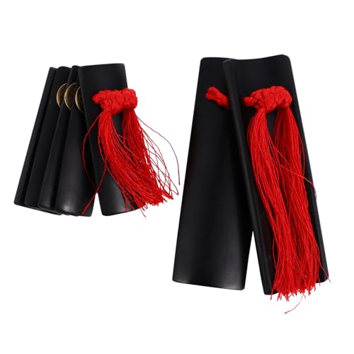 WEKAMOS Handgefertigtes Chinesisches Kuaiban Bambus Klapperinstrument Traditionelles Percussion für Leichtes Robustes Tragbares Rhythmusinstrument aus Natürlichem Bambus von WEKAMOS