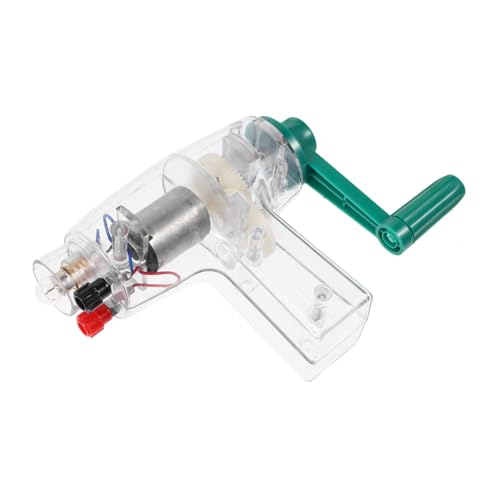 WEKAMOS Handkurbel Generator Wissenschaftliches DIY Modell Tragbarer Elektrischer Experiment Generator für Schüler und Elektronik Experimente von WEKAMOS