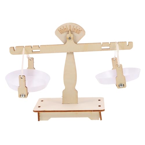 WEKAMOS Holz Balancewaage DIY für Kreatives Lernspielzeug Montessori Bastelset mit und Experimentiermaterial für Handlungsorientiertes Lernen von WEKAMOS