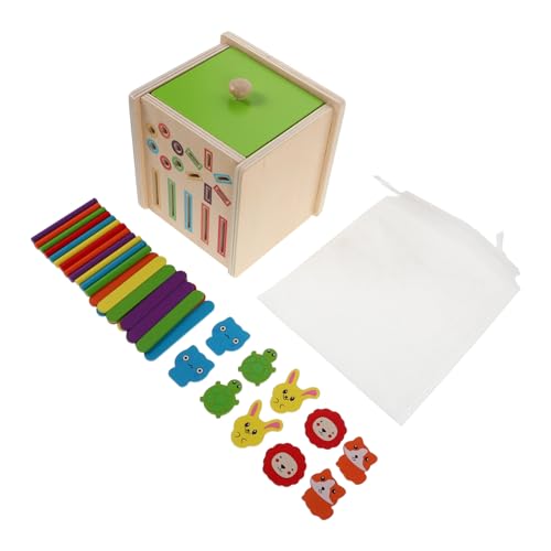 WEKAMOS Holz Farb Formsortierspielzeug für Kleinkinder Montessori Lernspiel mit Bunten Geometrischen Formen aus Massivem Holz Fördert Farberkennung und Visuelle Entwicklung Ab Jahren von WEKAMOS