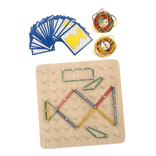 WEKAMOS Holz Geoboard Lernspielzeug Montessori Kreatives Nagelbrett Geometrische Formen Pädagogisches Steckbrett für Ergonomisch Sicher Frühlernzentrum WEKAMOS Holz Geoboard Lernspielzeug Montessori Kreatives Nagelbrett Geometrische Formen Pädagogisches Steckbrett für Ergonomisch Sicher Frühlernzentrum von WEKAMOS