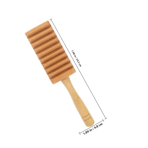 WEKAMOS Holz Guiro Percussion Schlaginstrument Pädagogisches Musikinstrument für Kleinkinder Musikspielzeug Ab Jahren Motorik Kreativität von WEKAMOS