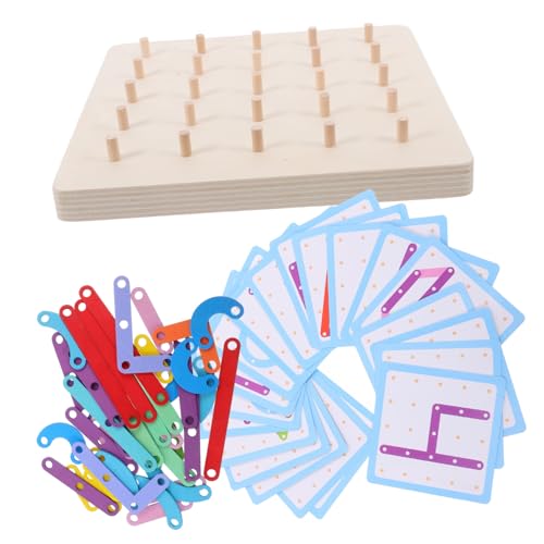 WEKAMOS Holz Nagelbrett Lernspielzeug für Geoboard mit Geometrischen Formen Alphabet und Zahlen Puzzle Montessori Motorikspielzeug zur Feinmotorik und Kreativität WEKAMOS Holz Nagelbrett Lernspielzeug für Geoboard mit Geometrischen Formen Alphabet und Zahlen Puzzle Montessori Motorikspielzeug zur Feinmotorik und Kreativität von WEKAMOS
