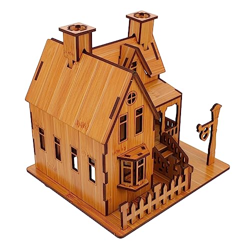 WEKAMOS Holz Puzzle Haus Modell Kreatives Villa Jigsaw Toy aus Umweltfreundlichem Material Pädagogisches DIY Puzzle für Erwachsene Geschenkidee für Geburtstag und Weihnachten WEKAMOS Holz Puzzle Haus Modell Kreatives Villa Jigsaw Toy aus Umweltfreundlichem Material Pädagogisches DIY Puzzle für Erwachsene Geschenkidee für Geburtstag und Weihnachten von WEKAMOS