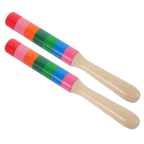 WEKAMOS Holz Rhythmusstäbe Percussion Instrument Sticks aus Robustem Holz für Musikunterricht Musikinstrumente Zubehör zur Rhythmusförderung WEKAMOS Holz Rhythmusstäbe Percussion Instrument Sticks aus Robustem Holz für Musikunterricht Musikinstrumente Zubehör zur Rhythmusförderung von WEKAMOS