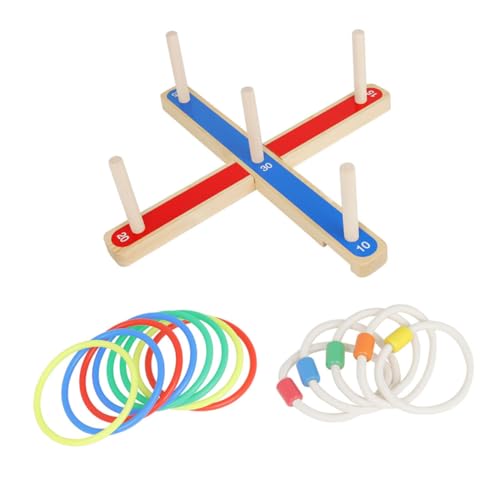 WEKAMOS Holz Ringwurfspiel für Buntes Wurfspiel Fördert Motorik und Koordination Robustes Outdoor Indoor Ab Jahren zur Eltern Junge Mädchen Interaktion und Bewegung WEKAMOS Holz Ringwurfspiel für Buntes Wurfspiel Fördert Motorik und Koordination Robustes Outdoor Indoor Ab Jahren zur Eltern Junge Mädchen Interaktion und Bewegung von WEKAMOS