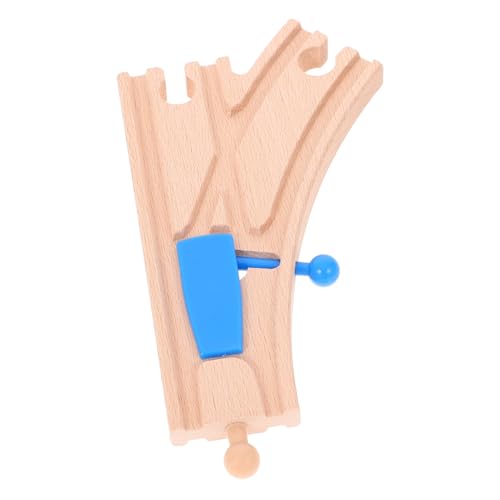 WEKAMOS Holzeisenbahn Weiche Zubehör Holzschiene Blau Kompatibel Zug Erweiterbar Kreatives DIY Schienensystem zur Feinmotorik und Fantasie WEKAMOS Holzeisenbahn Weiche Zubehör Holzschiene Blau Kompatibel Zug Erweiterbar Kreatives DIY Schienensystem zur Feinmotorik und Fantasie von WEKAMOS