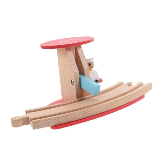 WEKAMOS Holzeisenbahn Zubehör Schienenblock für Modelleisenbahn Pädagogisches Holzspielzeug mit Figuren für Kreative Rollenspiele und Lernspiel WEKAMOS Holzeisenbahn Zubehör Schienenblock für Modelleisenbahn Pädagogisches Holzspielzeug mit Figuren für Kreative Rollenspiele und Lernspiel von WEKAMOS