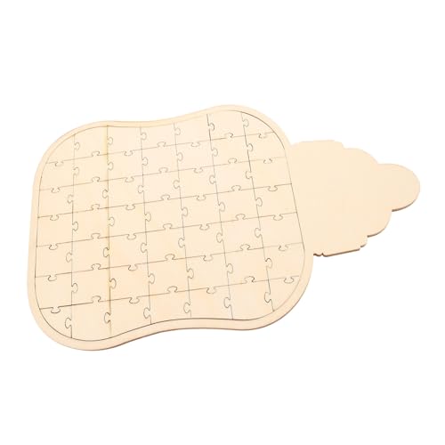 WEKAMOS Holzflaschenrätsel Pädagogisches Holzpuzzle Holzbabyspielzeug Kleinkind-Form-Puzzle Leere Puzzles Unfertiges Holzpuzzle Frühpädagogisches Kinderpuzzle Hölzern von WEKAMOS