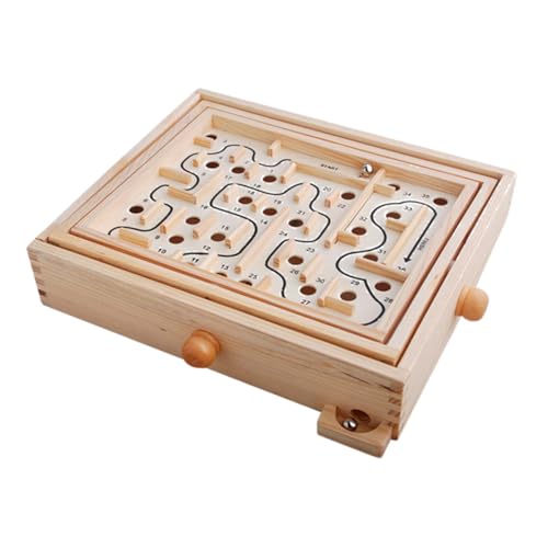 WEKAMOS Holzperlen Labyrinthspielzeug aus Natürlichem Holz Pädagogisches Maze Puzzle für Jungen und Mädchen Fördert Logisches Denken Problemlösung und Geduld Sicher und Langlebig WEKAMOS Holzperlen Labyrinthspielzeug aus Natürlichem Holz Pädagogisches Maze Puzzle für Jungen und Mädchen Fördert Logisches Denken Problemlösung und Geduld Sicher und Langlebig von WEKAMOS