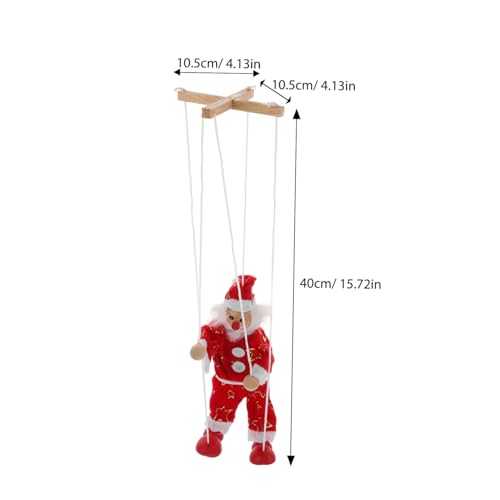 WEKAMOS Holzpuppe Weihnachtsmarionette mit Zugfaden Santa Claus Figur Kreative Deko Fingerfertigkeit Eltern Junge Mädchen Spiel WEKAMOS Holzpuppe Weihnachtsmarionette mit Zugfaden Santa Claus Figur Kreative Deko Fingerfertigkeit Eltern Junge Mädchen Spiel von WEKAMOS