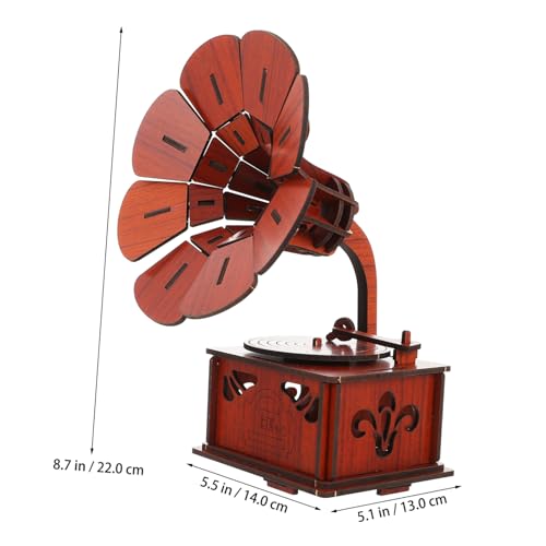 WEKAMOS Holzpuzzle Gramophon Lernspielzeug DIY Montagemodell Kreatives Vorstellungskraft und Feinmotorik WEKAMOS Holzpuzzle Gramophon Lernspielzeug DIY Montagemodell Kreatives Vorstellungskraft und Feinmotorik von WEKAMOS