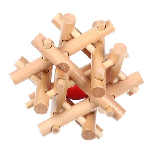 WEKAMOS Holzpuzzle für Knobelspiel mit Kugel im Inneren Fördert Kognitive Entwicklung und Familienspaß für Kindergeburtstag WEKAMOS Holzpuzzle für Knobelspiel mit Kugel im Inneren Fördert Kognitive Entwicklung und Familienspaß für Kindergeburtstag von WEKAMOS