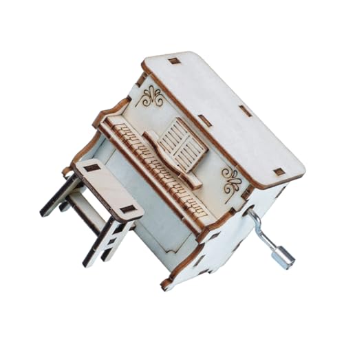 WEKAMOS Holzspieluhr DIY Bausatz Musikalische Spieluhr Klavierform Handkurbel Musikbox Lernspielzeug Kreatives Holzpuzzle für Jungen Mädchen WEKAMOS Holzspieluhr DIY Bausatz Musikalische Spieluhr Klavierform Handkurbel Musikbox Lernspielzeug Kreatives Holzpuzzle für Jungen Mädchen von WEKAMOS