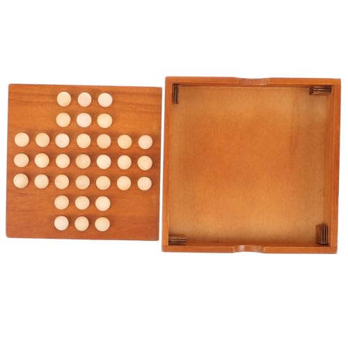 WEKAMOS Holzspielzeug Klassisches Intelligenzspiel Single Chess Peg Denkspiel aus Holz für Erwachsene Familien Gesellschaftsspiel zur und Geduld WEKAMOS Holzspielzeug Klassisches Intelligenzspiel Single Chess Peg Denkspiel aus Holz für Erwachsene Familien Gesellschaftsspiel zur und Geduld von WEKAMOS