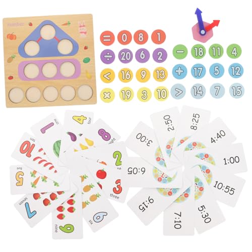 WEKAMOS Holzspielzeug Zahlenuhr Lernspielzeug Innovatives Zeitverständnis Montessori Formpuzzle Pädagogisch Sicherer Holz Geschenk von WEKAMOS