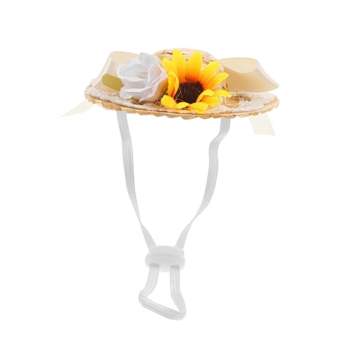 WEKAMOS Hut für Puppen Bohemian Sommerhut mit Blumen und Schleife Durchmesser für Puppenkostüme Partys und Fotoshootings Stilvolles Accessoire aus Rattan WEKAMOS Hut für Puppen Bohemian Sommerhut mit Blumen und Schleife Durchmesser für Puppenkostüme Partys und Fotoshootings Stilvolles Accessoire aus Rattan von WEKAMOS