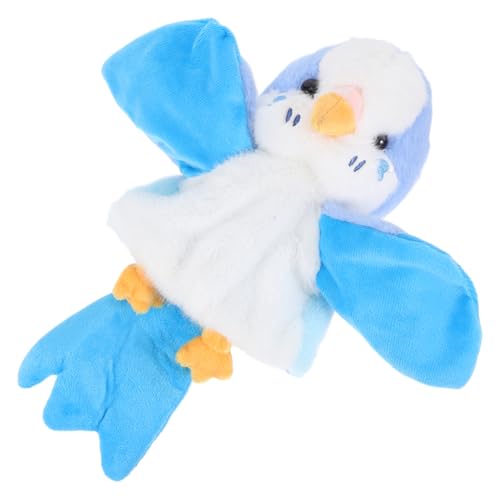 WEKAMOS Interaktive Papageienhandpuppe Für Kinder Weiche Plüschvogelpuppen -Stoff Tierpuppe Kleinkind Puppen Plüsch Handpuppenspielzeug von WEKAMOS