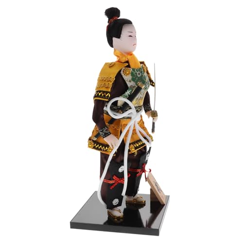 WEKAMOS Japanische Samurai Puppe aus Stabilem Material Traditionelle Japanische Dekofigur für Wohn und Arbeitszimmer Handgefertigte Desktop Ornament und Sammler WEKAMOS Japanische Samurai Puppe aus Stabilem Material Traditionelle Japanische Dekofigur für Wohn und Arbeitszimmer Handgefertigte Desktop Ornament und Sammler von WEKAMOS