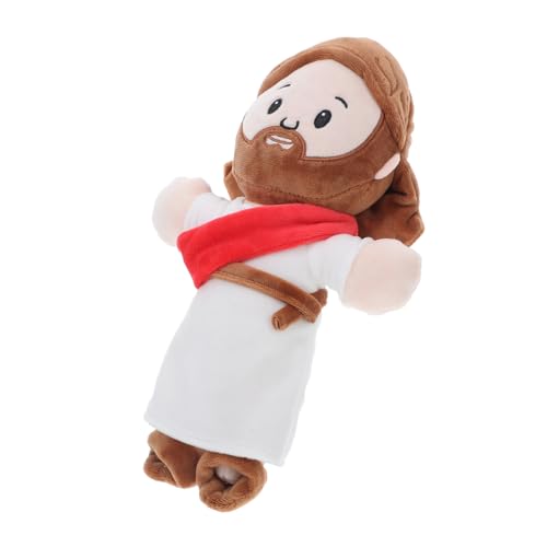 WEKAMOS Jesus Plüschfigur Großer Weicher und Gestalteter Jesus Anhänger als Religiöses für Jungen und Mädchen für Ostern und Weihnachten von WEKAMOS