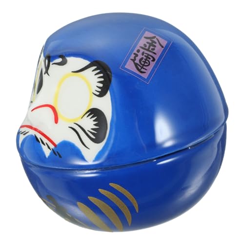 WEKAMOS Keramik Daruma Glücksfigur Wackelfigur in Blau Japanische Feng Shui Deko für Schreibtisch Wohnzimmer und Büro Kreatives Reichtum und Wohlstand WEKAMOS Keramik Daruma Glücksfigur Wackelfigur in Blau Japanische Feng Shui Deko für Schreibtisch Wohnzimmer und Büro Kreatives Reichtum und Wohlstand von WEKAMOS