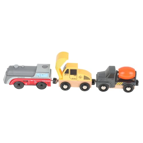 WEKAMOS Kinderspielzeug Baufahrzeug Set Langlebiges mit Pädagogischem Lernspielzeug Sicher für Jungen und Mädchen Kompatibel mit Thomas Schienen Buntes Rettungsfahrzeug von WEKAMOS