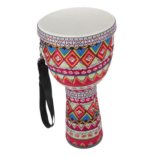 WEKAMOS Kleine Afrikanische Djembe-Trommel Für Junge Mädchen Schlaginstrument Aus Abs-Material Tragbare Kindertrommel Mit Einzigartigem Musterdesign von WEKAMOS