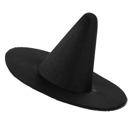 WEKAMOS Kleiner Mini Hexenhut Schwarz Satin DIY Puppenhut Halloween Party Dekoration Haustier Kostüm Zubehör WEKAMOS Kleiner Mini Hexenhut Schwarz Satin DIY Puppenhut Halloween Party Dekoration Haustier Kostüm Zubehör von WEKAMOS