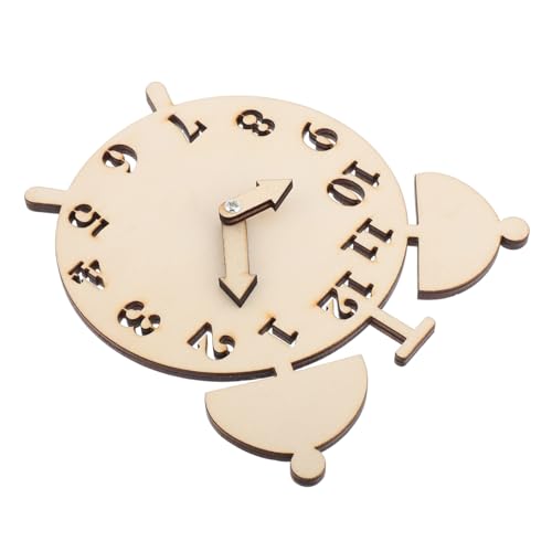 WEKAMOS Kleinkind Unterrichtsuhr DIY Holzuhr Spielzeug Uhr Model Lernen Bildungskindergärtchen Spielzeug Für Kinder von WEKAMOS