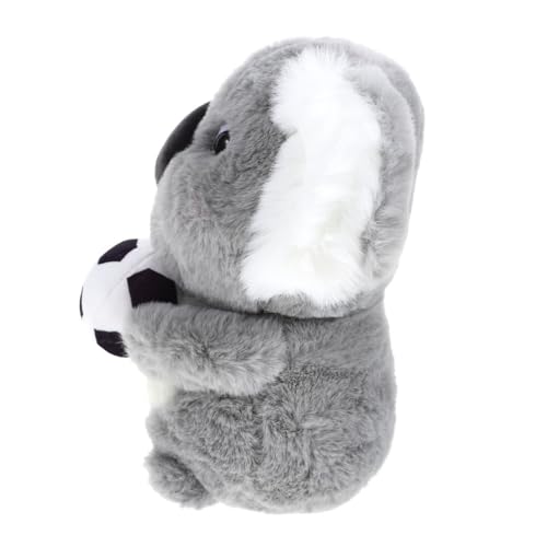 WEKAMOS Koala Kuscheltier Plüschpuppe mit Grünem Schal Weiches Stofftier Geschenkidee für Freunde und Wohnraumdekoration von WEKAMOS