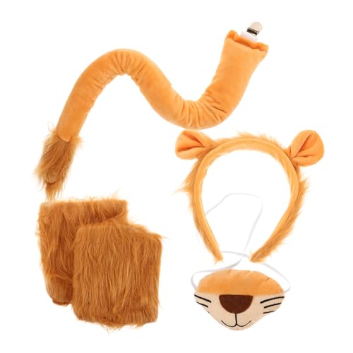 WEKAMOS Kostüm mit Dekorativem Stirnband Pfotenlosen Handschuhen und Nasenapplikation Weiches Baumwollmaterial Langlebige Tierkostüm Zubehör für Cosplay Partys und Karneval WEKAMOS Kostüm mit Dekorativem Stirnband Pfotenlosen Handschuhen und Nasenapplikation Weiches Baumwollmaterial Langlebige Tierkostüm Zubehör für Cosplay Partys und Karneval von WEKAMOS