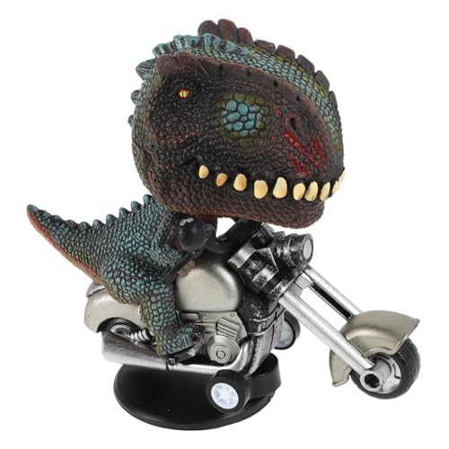 WEKAMOS Kreative Dinosaurier Motorradsitz Figur Drehbares Auto Ornament Lustiges für Robustes Material Einfache Installation Dynamisches für Jungen und Mädchen WEKAMOS Kreative Dinosaurier Motorradsitz Figur Drehbares Auto Ornament Lustiges für Robustes Material Einfache Installation Dynamisches für Jungen und Mädchen von WEKAMOS
