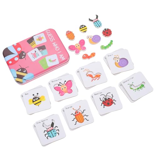 WEKAMOS Kreatives Puzzle Lernspielzeug mit Insektenmotiven Pädagogisches Puzzle für Kleinkinder aus Hochwertigem Holz für Farben und Formenerkennung für Geburtstagsfeiern und Lernzwecke WEKAMOS Kreatives Puzzle Lernspielzeug mit Insektenmotiven Pädagogisches Puzzle für Kleinkinder aus Hochwertigem Holz für Farben und Formenerkennung für Geburtstagsfeiern und Lernzwecke von WEKAMOS