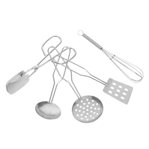 WEKAMOS Küchenutensilien Set Teilig Realistische Spielküche Zubehör für Kleinkinder Montessori Rollenspiel Küchenwerkzeuge Kochlöffel Pfannenwender Schneebesen Zange Schöpflöffel WEKAMOS Küchenutensilien Set Teilig Realistische Spielküche Zubehör für Kleinkinder Montessori Rollenspiel Küchenwerkzeuge Kochlöffel Pfannenwender Schneebesen Zange Schöpflöffel von WEKAMOS