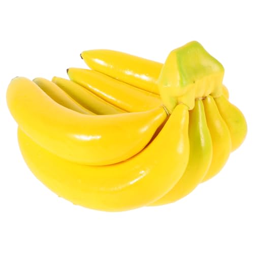 WEKAMOS Künstliche Banane Dekoartikel Realistische Lebensechte Fake Banane für Tischdekoration Bananenstrauß für Hochzeiten Partys und Küchen Pflegeleicht und Authentisch von WEKAMOS
