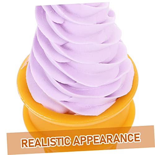 WEKAMOS Künstliches Eiscreme Modell PVC Realistisches Dessert Bunte Tischdekoration für Fotorequisiten Geburtstags und Hochzeitsdeko Eistüte WEKAMOS Künstliches Eiscreme Modell PVC Realistisches Dessert Bunte Tischdekoration für Fotorequisiten Geburtstags und Hochzeitsdeko Eistüte von WEKAMOS