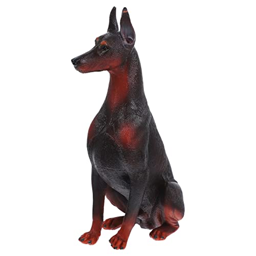 WEKAMOS Kunststoff Dobermann Modellfigur Realistische Hundedekoration für Kinderzimmer für Pädagogische Zwecke Lebensechte Tierfigur Braun Sitzend WEKAMOS Kunststoff Dobermann Modellfigur Realistische Hundedekoration für Kinderzimmer für Pädagogische Zwecke Lebensechte Tierfigur Braun Sitzend von WEKAMOS