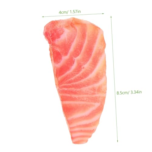 WEKAMOS Lebensechte Künstliche Lachsscheiben Simulation Fischmodell Foto Requisite Deko Küchenornament Für Restaurant Kindergärten Wohnzimmer WEKAMOS Lebensechte Künstliche Lachsscheiben Simulation Fischmodell Foto Requisite Deko Küchenornament Für Restaurant Kindergärten Wohnzimmer von WEKAMOS